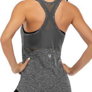 ICTIVE Workout Tank Tops for Women Sleeveless Yoga Shirts for Women Mesh Racerba